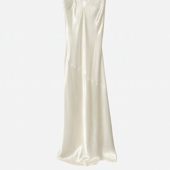 Meski Cora White Tie-Back Slip Dress – Size Medium - Picture 5 of 7